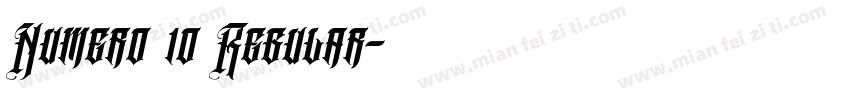 Numero 10 Regular字体转换